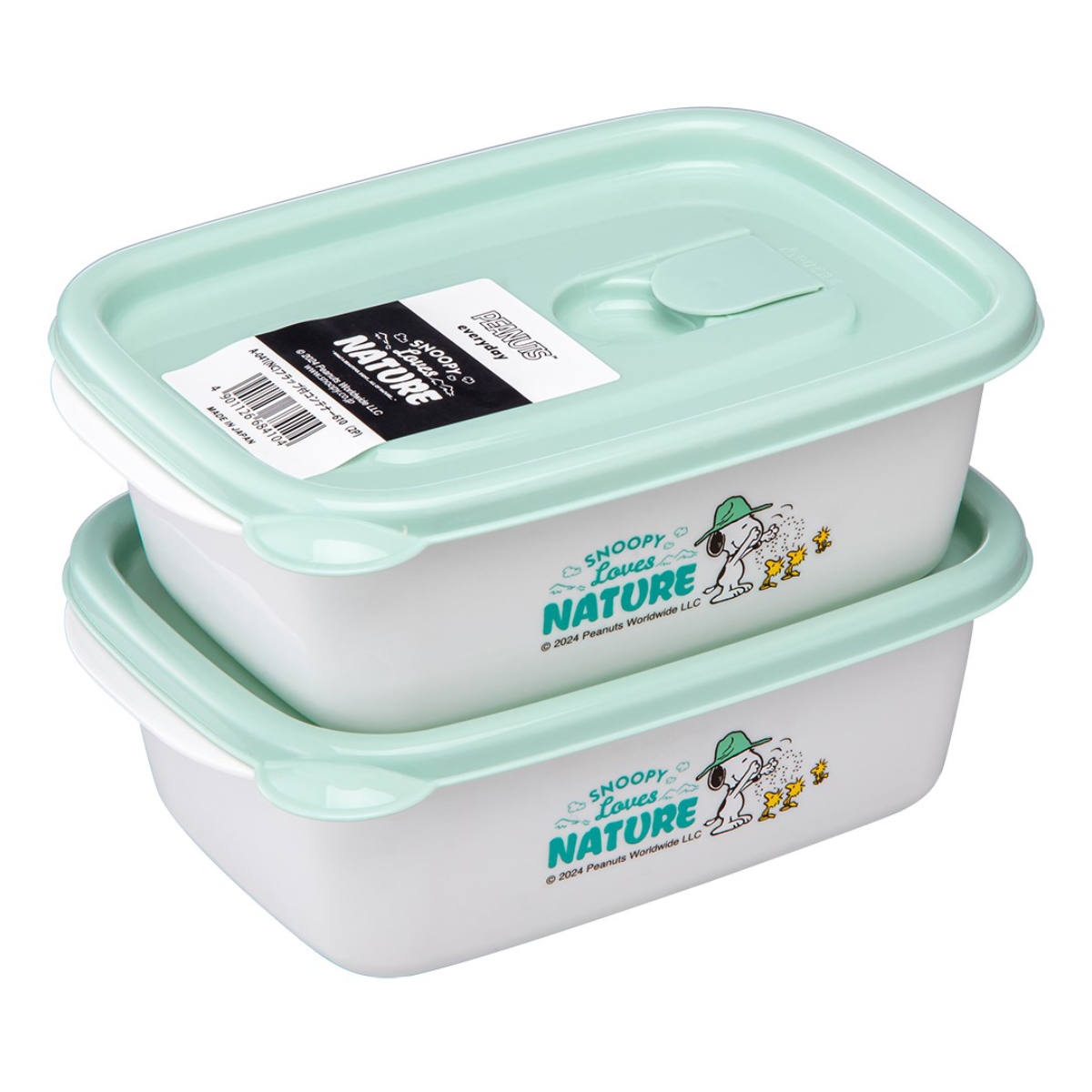Lustroware（ラストロウェア） 保存容器 610ml スヌーピー フラップ付