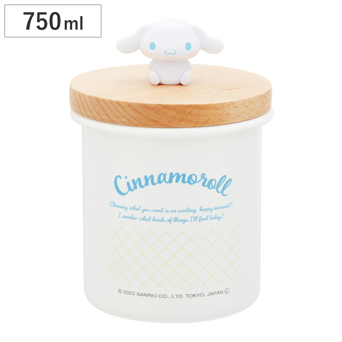 スケーター 保存容器 750ml マスコット付キャニスター シナモロール
