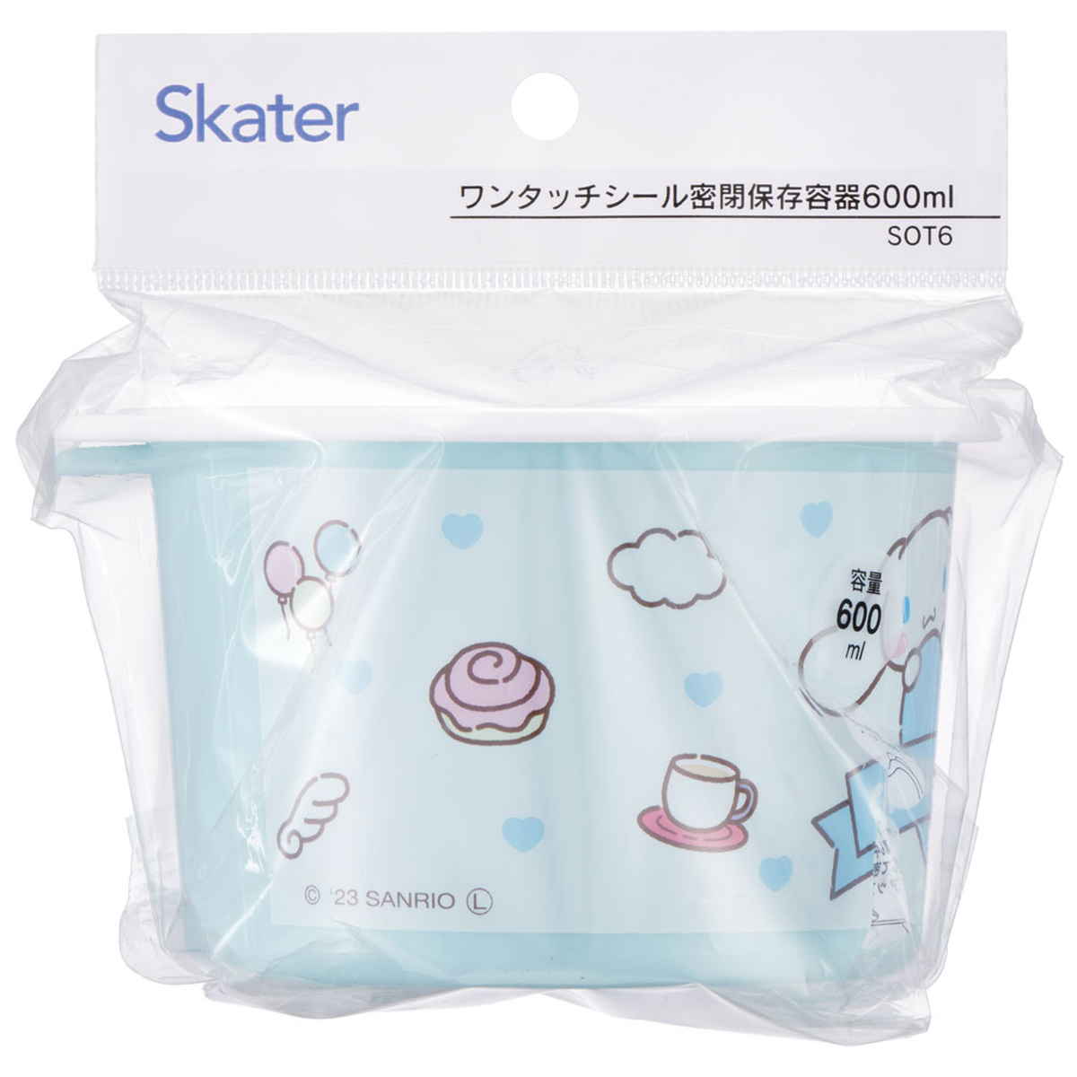 スケーター 保存容器 600ml ワンタッチシール容器 シナモロール S