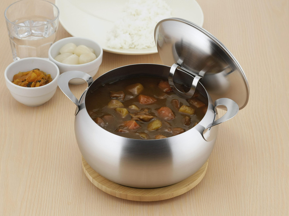 下村企販 スープ＆カレーポット 20cm IH対応 ステンレス製 日本製