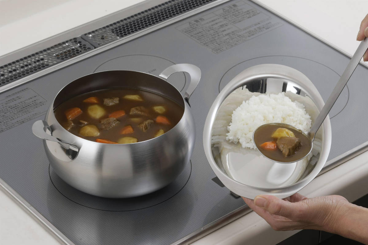 下村企販 スープ＆カレーポット 20cm IH対応 ステンレス製 日本製