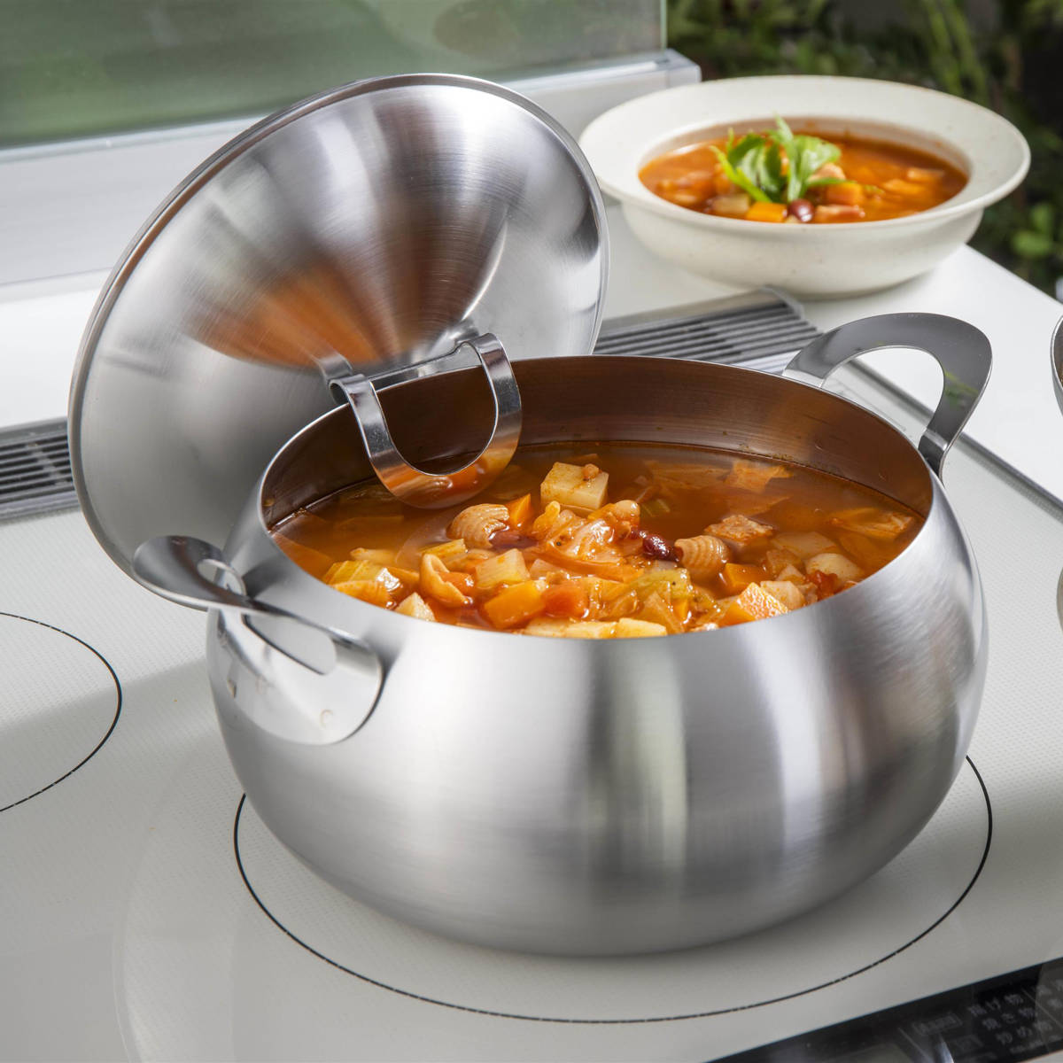 下村企販 スープ＆カレーポット 20cm IH対応 ステンレス製 日本製