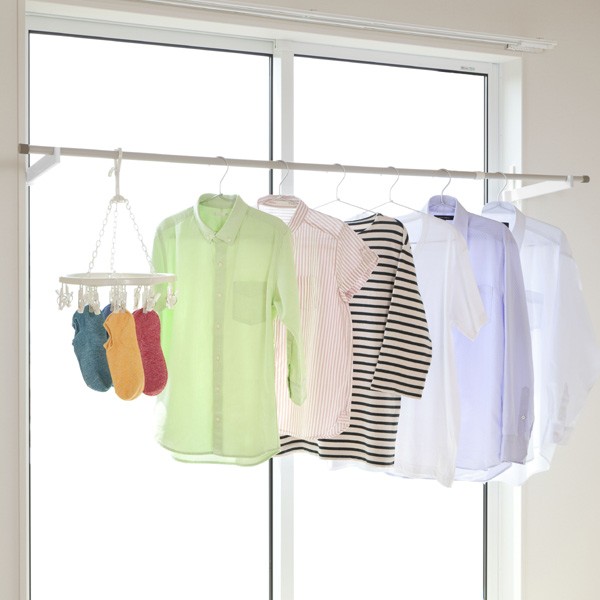 室内物干し ランドリーフック 窓枠用タイプ （ 部屋干し 窓枠 室内干し