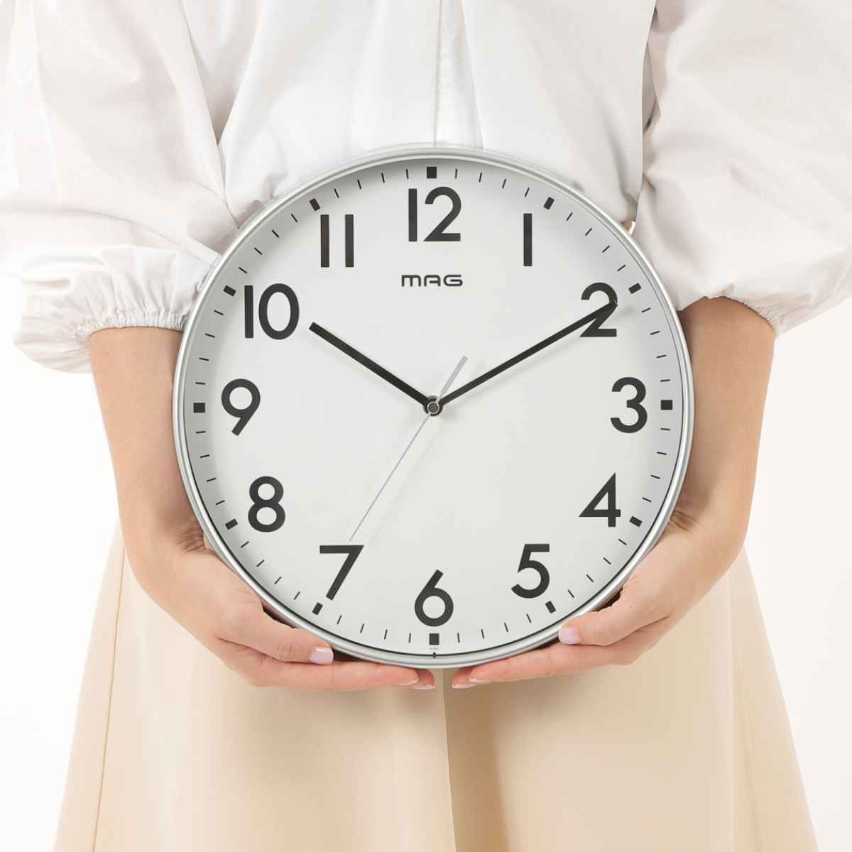 ノア精密 掛け時計 レオン 直径30cm （ 壁掛け時計 かけ時計 時計