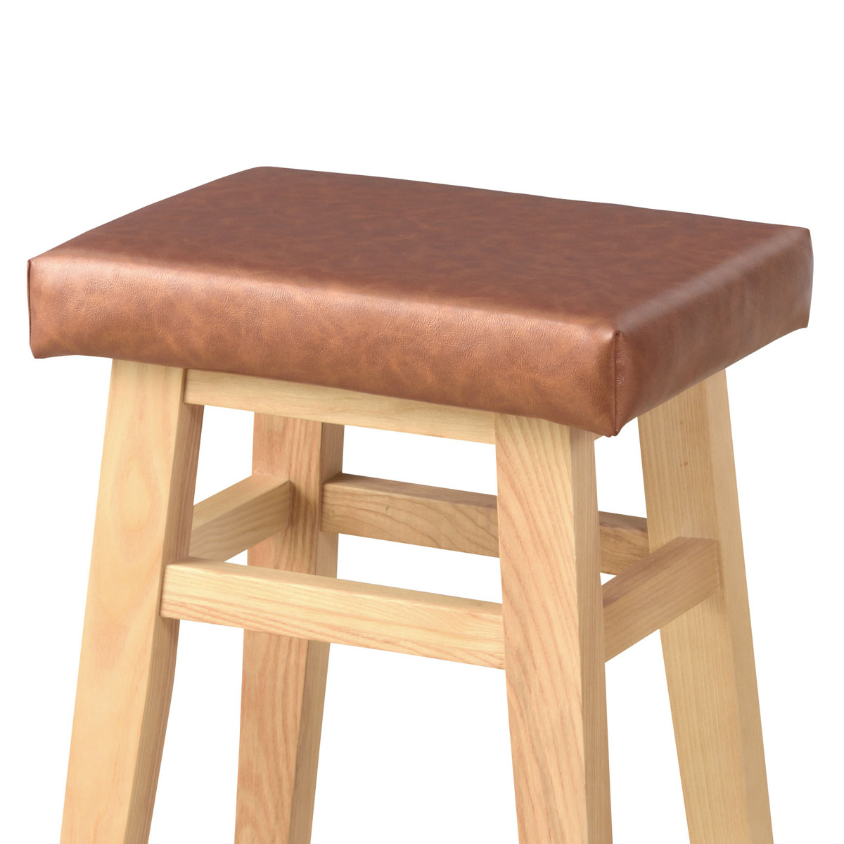 東谷 スツール 高さ45cm バンビスツール （ キャメル ダークブラウン
