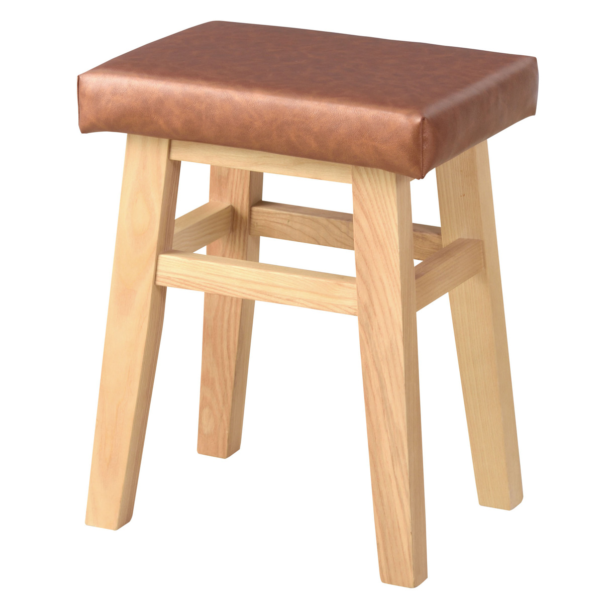 東谷 スツール 高さ45cm バンビスツール （ キャメル ダークブラウン