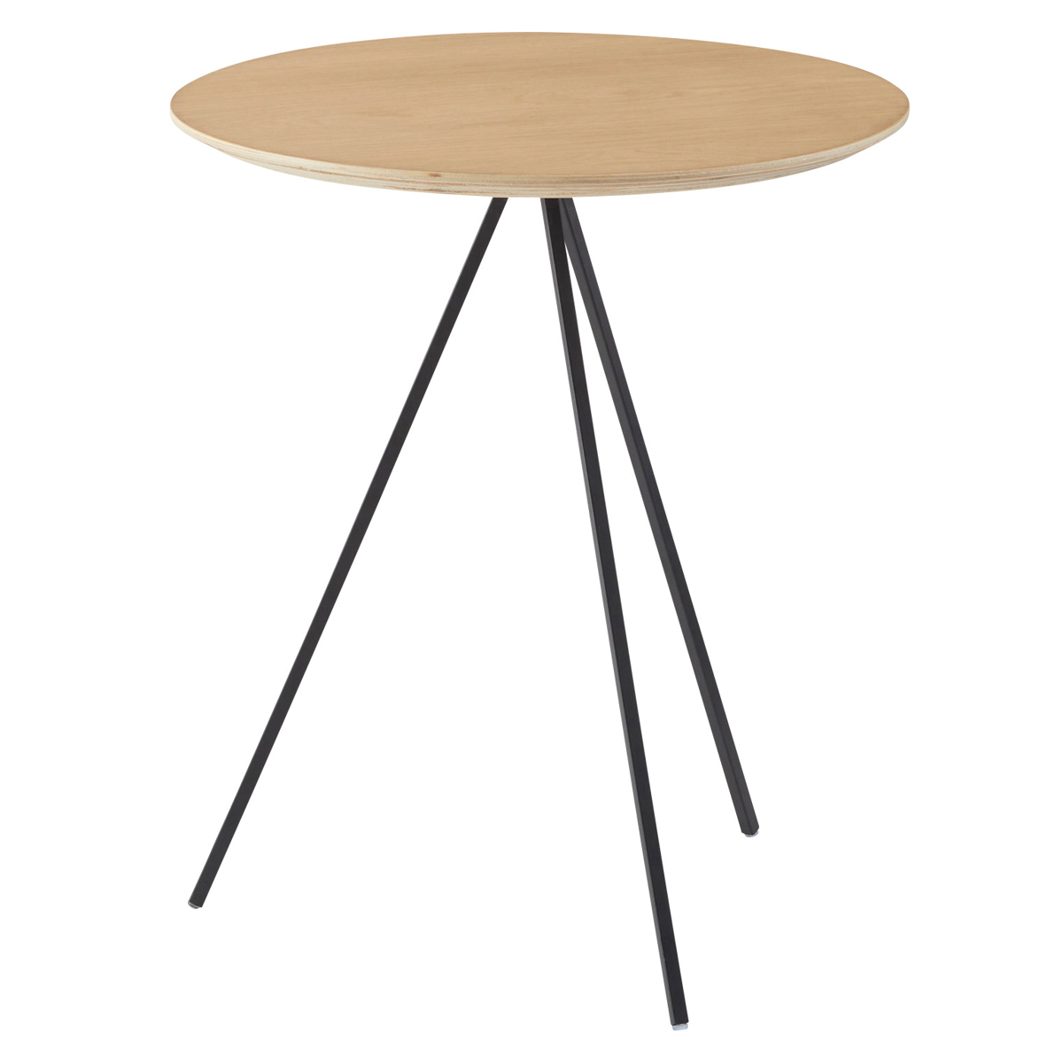 東谷 サイドテーブル 円型 高さ51.5cm アイアンレッグ 3本脚 （ 天板