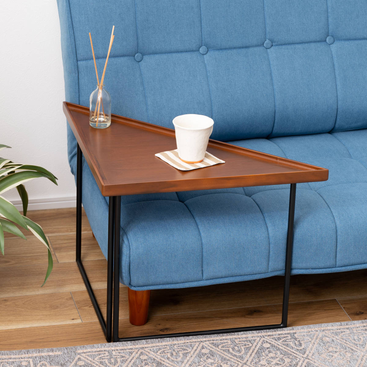 東谷 ミニテーブル コーナー Lサイズ 幅50cm （ 三角 トライアングル