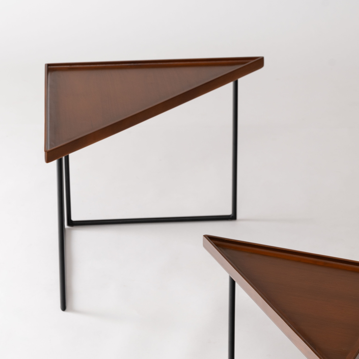 東谷 ミニテーブル コーナー Lサイズ 幅50cm （ 三角 トライアングル