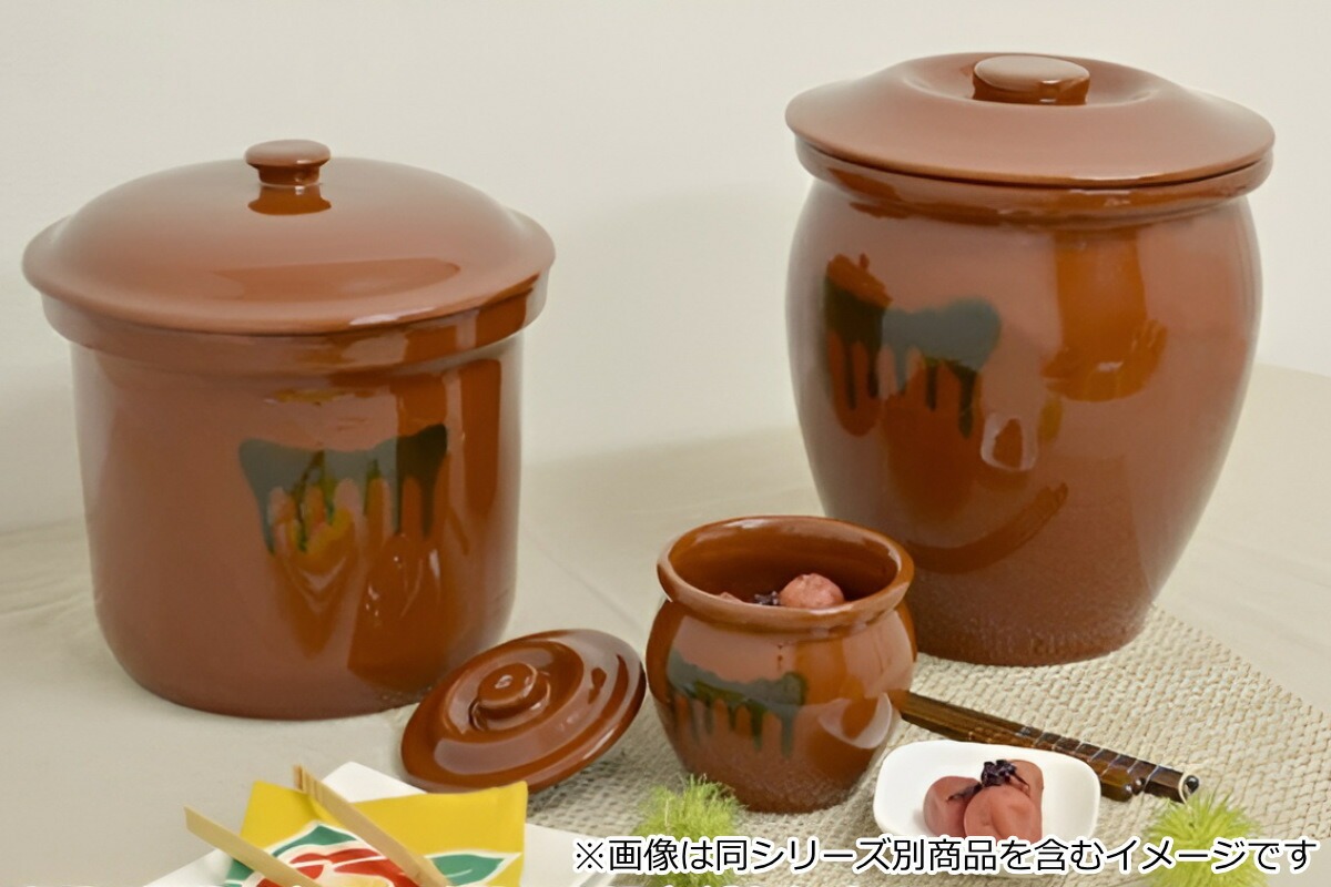 漬物容器 切立かめ 5号 9L 蓋付き 陶器 （ 漬物樽 つけもの容器 漬け物