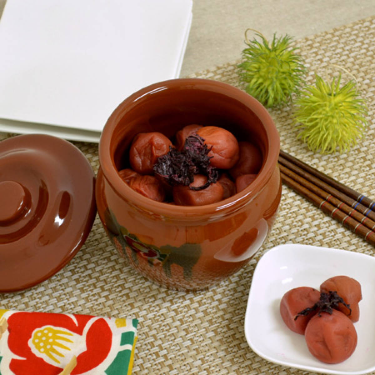 漬物容器 900ml ミニ壺 蓋付 陶器 （ 漬物樽 つけもの容器 漬け物容器