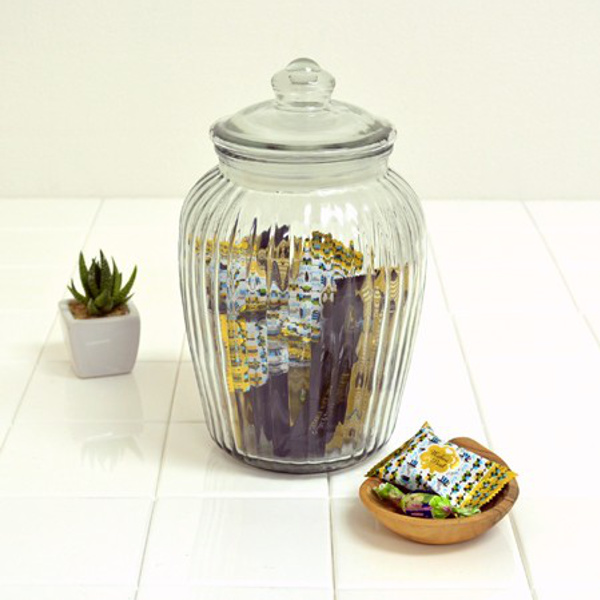 保存容器 2.3L アンティーククッキージャー ガラス （ キャニスター