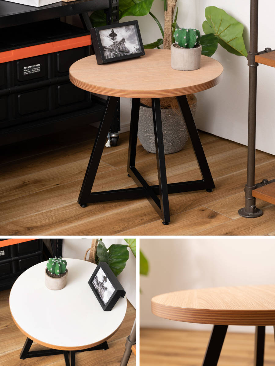 東谷 サイドテーブル 円型 直径50cm Mサイズ ラウンドテーブルM