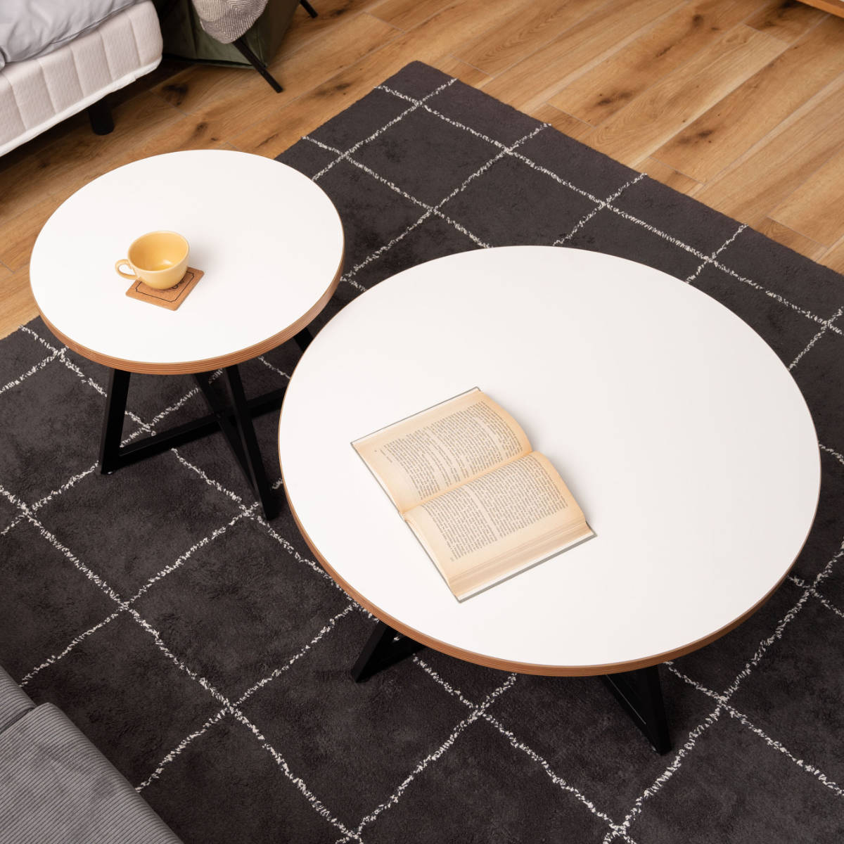 東谷 センターテーブル 円型 直径75cm Lサイズ ラウンドテーブルL