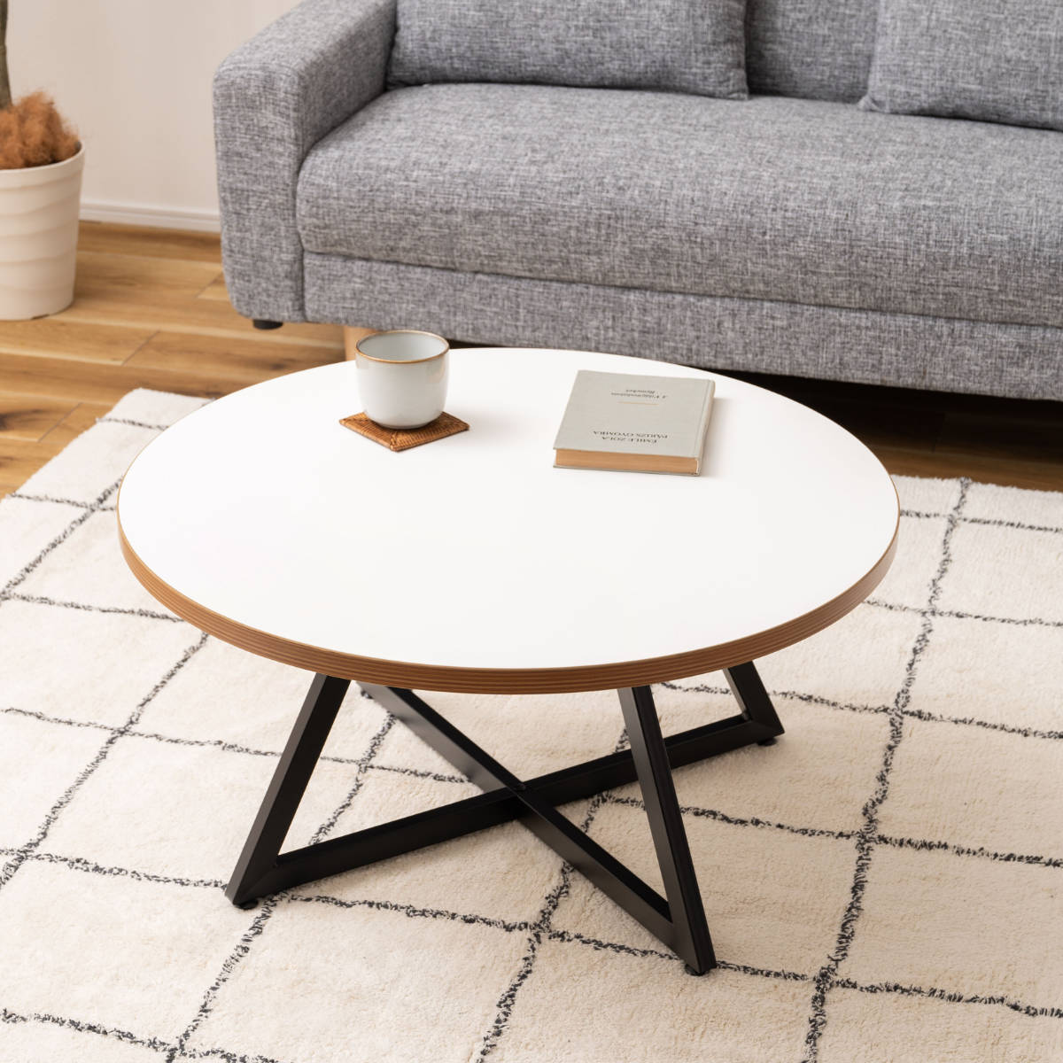 東谷 センターテーブル 円型 直径75cm Lサイズ ラウンドテーブルL