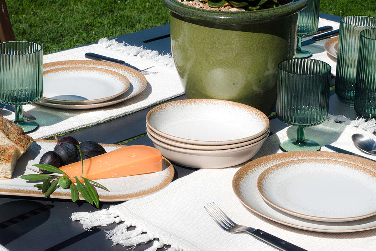 プレート 45cm オードブル CARMEL REACTIVE バンブーファイバー （ 食