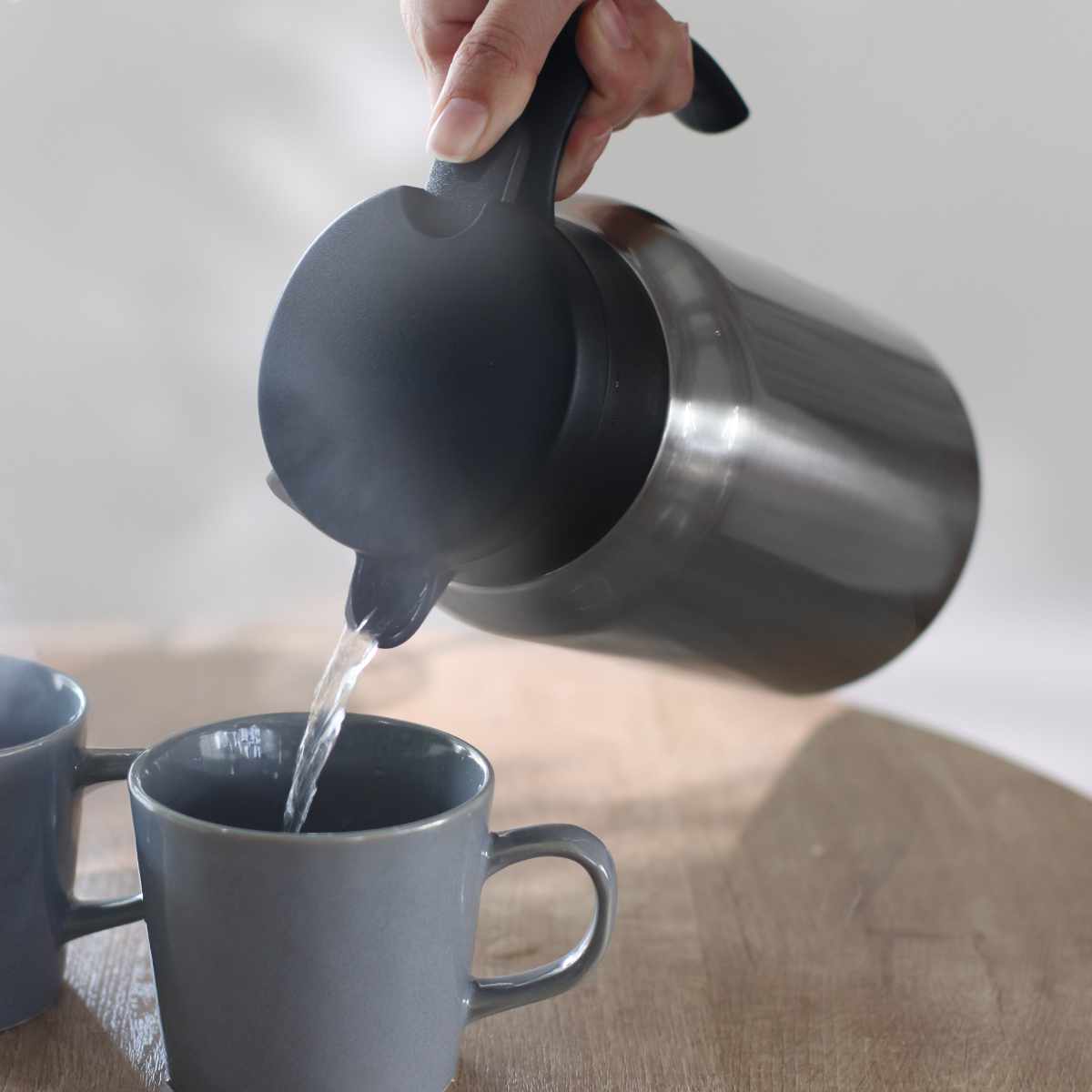 パール金属 ポット 500ml 真空断熱 保温 魔法瓶 ステンレス （ 卓上