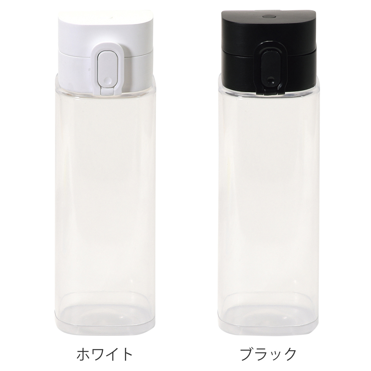 パール金属 水筒 500ml スクエアPCワンタッチウォーターボトル （ 直