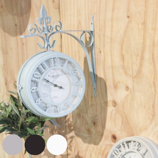 両面時計 OLD STREET BOTHSIDE CLOCK L （ 掛け時計 ボスサイド