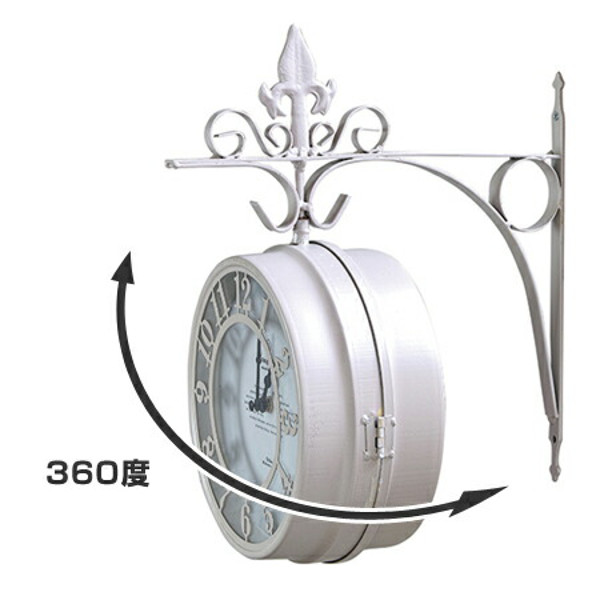 両面時計 OLD STREET BOTHSIDE CLOCK L （ 掛け時計 ボスサイド