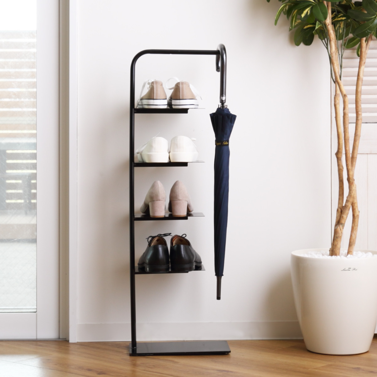 シューズラック Stack rack 5段 （ シューズ ラック 靴収納 玄関収納