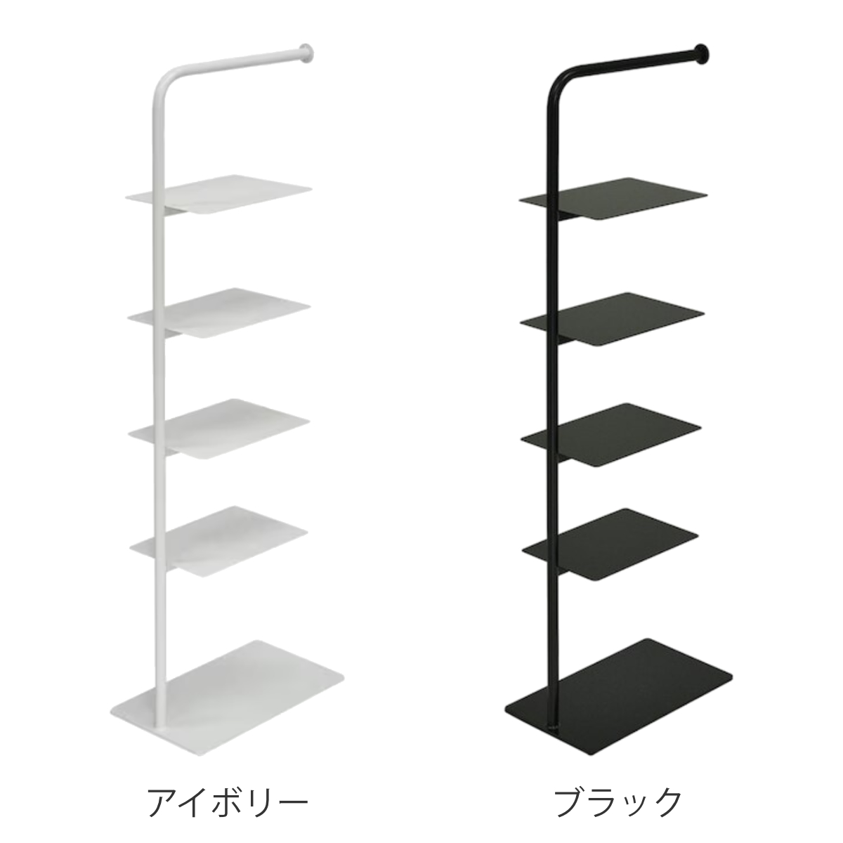 シューズラック Stack rack 5段 （ シューズ ラック 靴収納 玄関収納 スリム 下駄箱 スニーカー ディスプレイ ）の画像