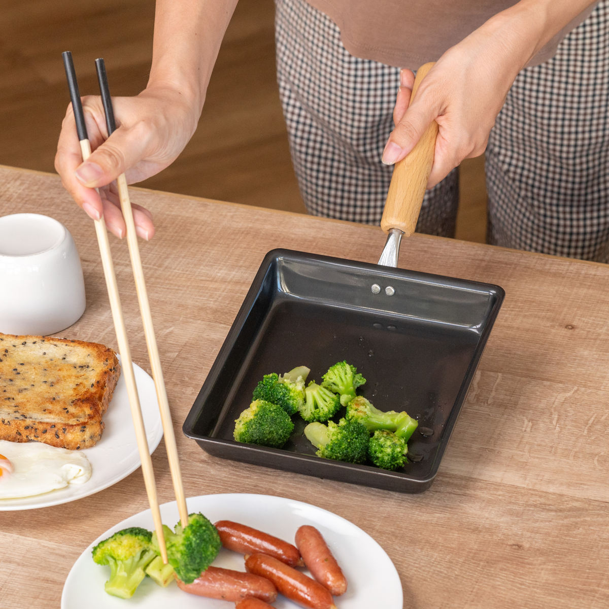 パール金属 卵焼き器 16×16cm IH対応 鉄製 正方形 日本製 （ ガス火