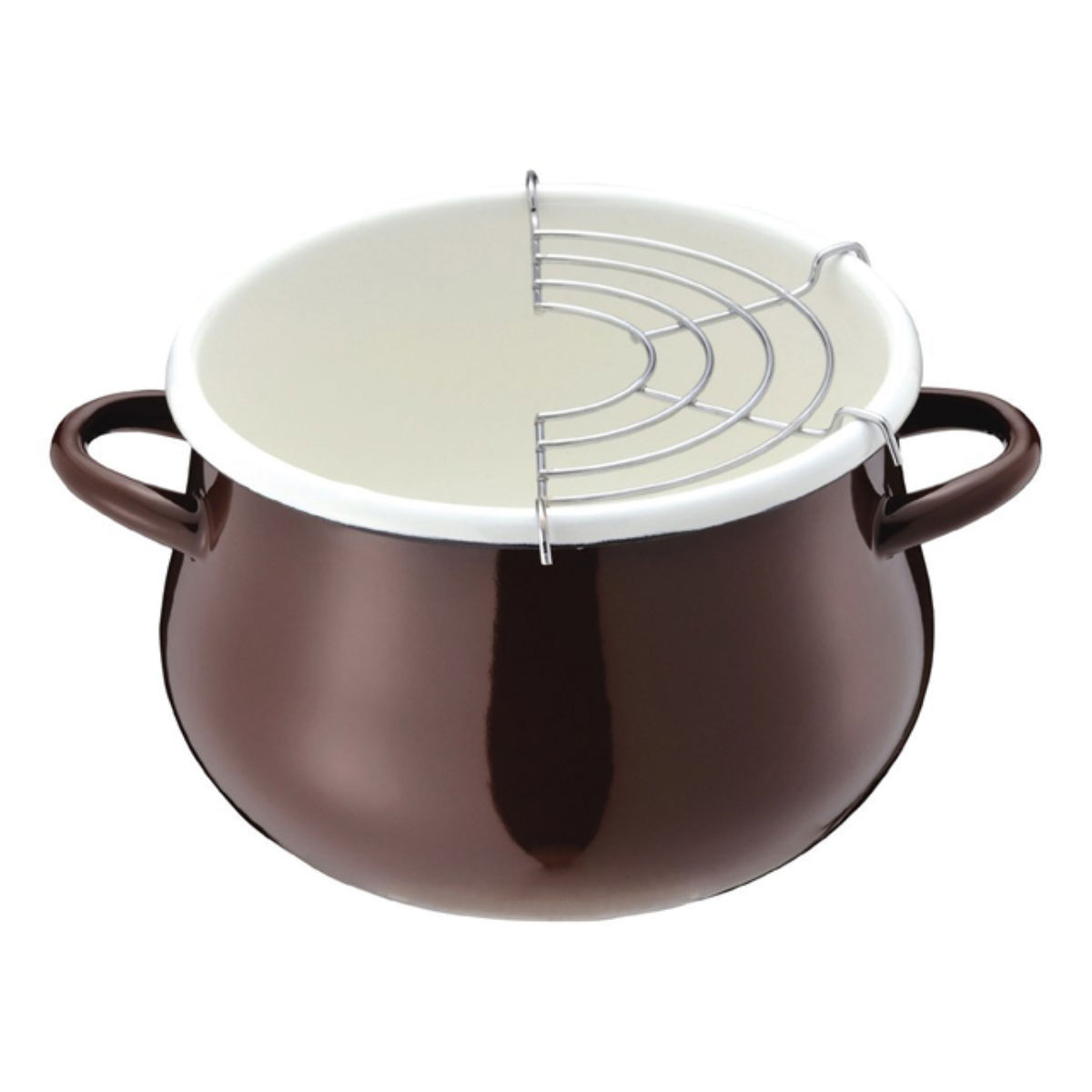 パール金属 天ぷら鍋 ホーロー鍋 プチクック 16cm 1人用 ひとり鍋 IH