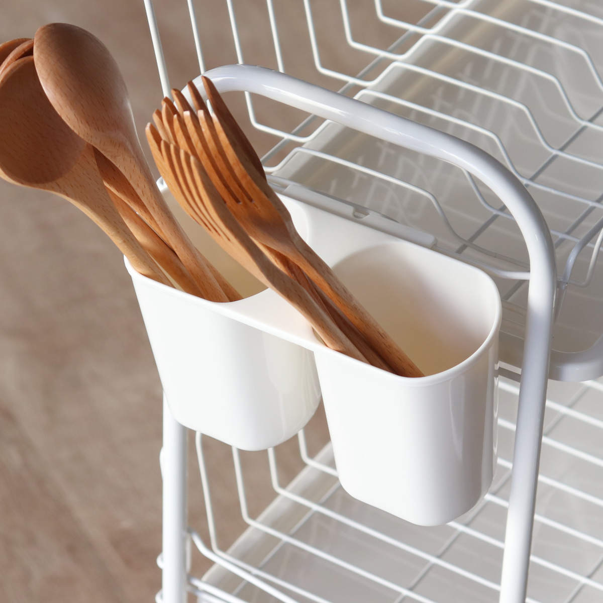 パール金属 水切りラック 水切りかご アレスタ 3段 スリム 水が流れる