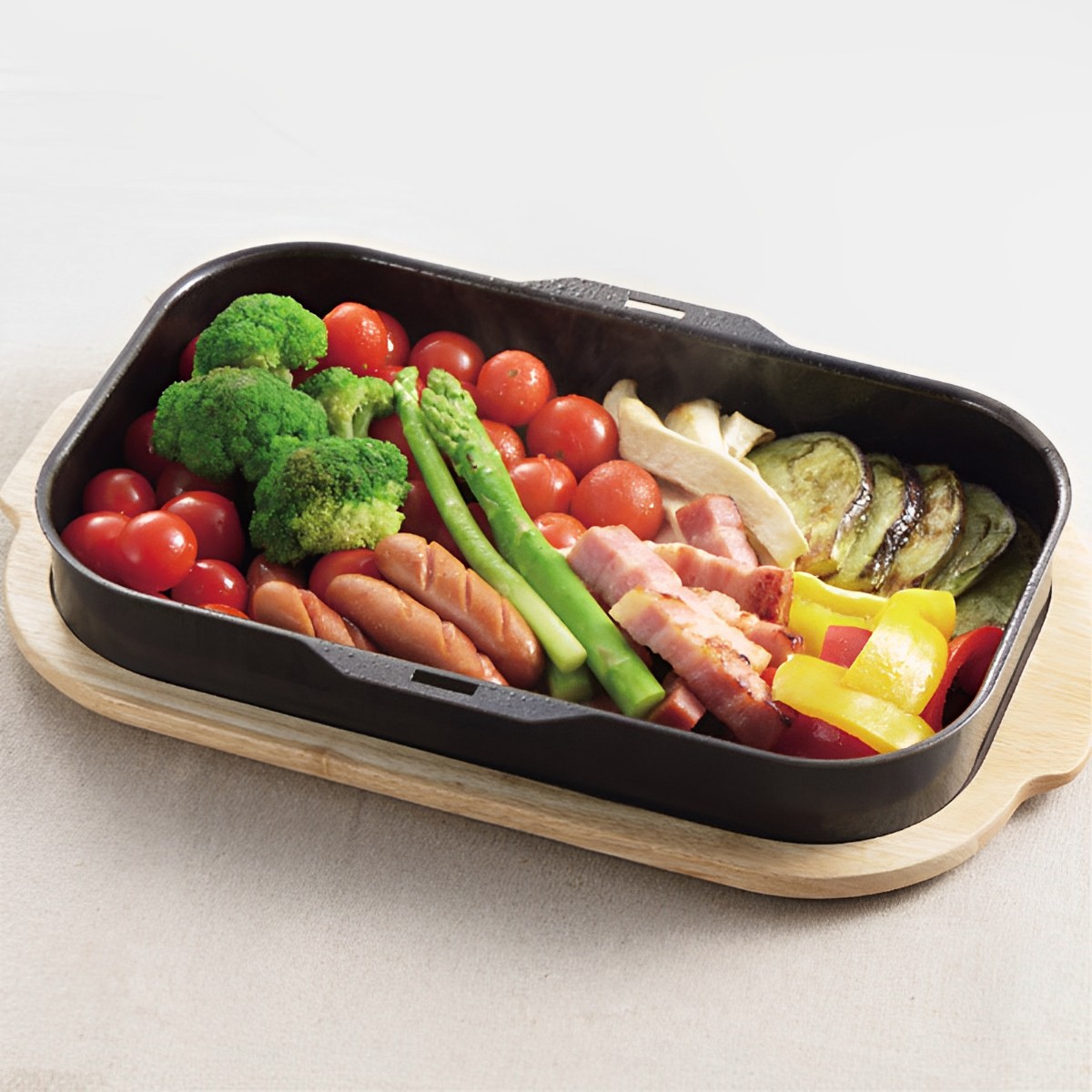 パール金属 鍋敷き 角型 30×18cm用 ラクッキング グリルパン用プレート