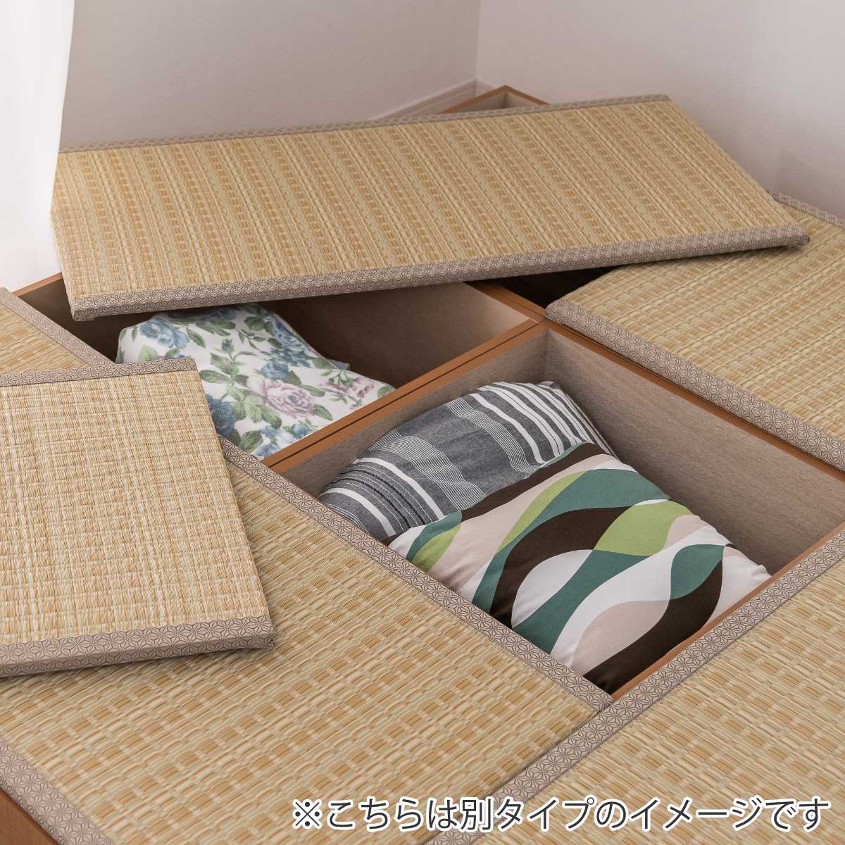 樹脂畳ユニット Lセット ロータイプ 幅180cm×2 幅90cm×3 収納付ベンチ 