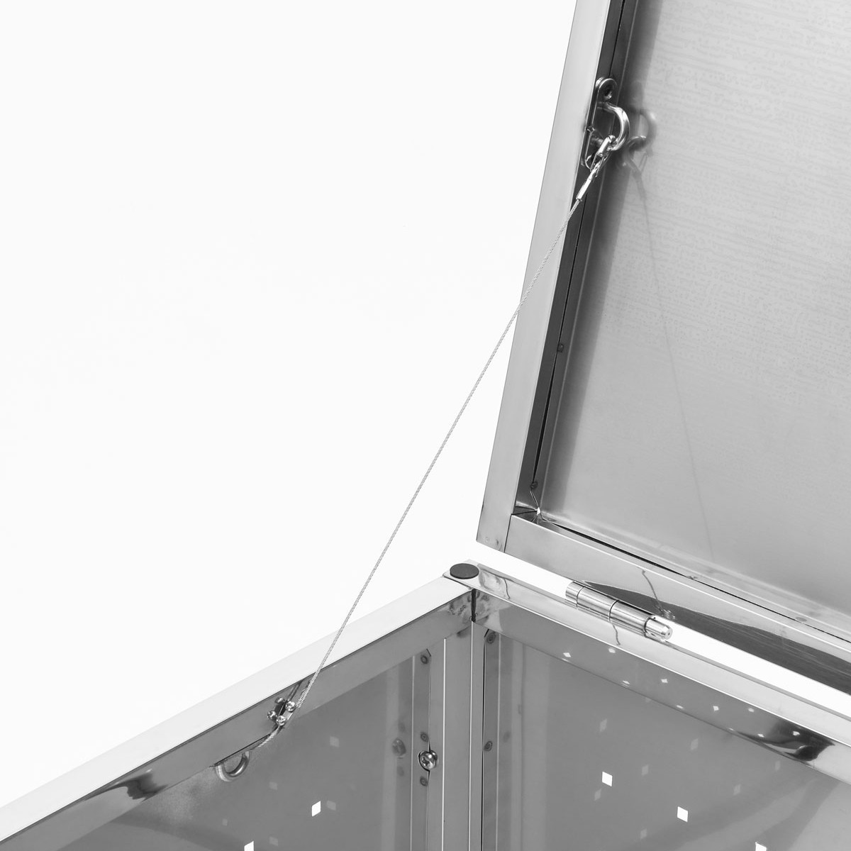 SANKA ゴミ収納庫 屋外用 200L ステンレス保管庫 （ ごみ箱 200