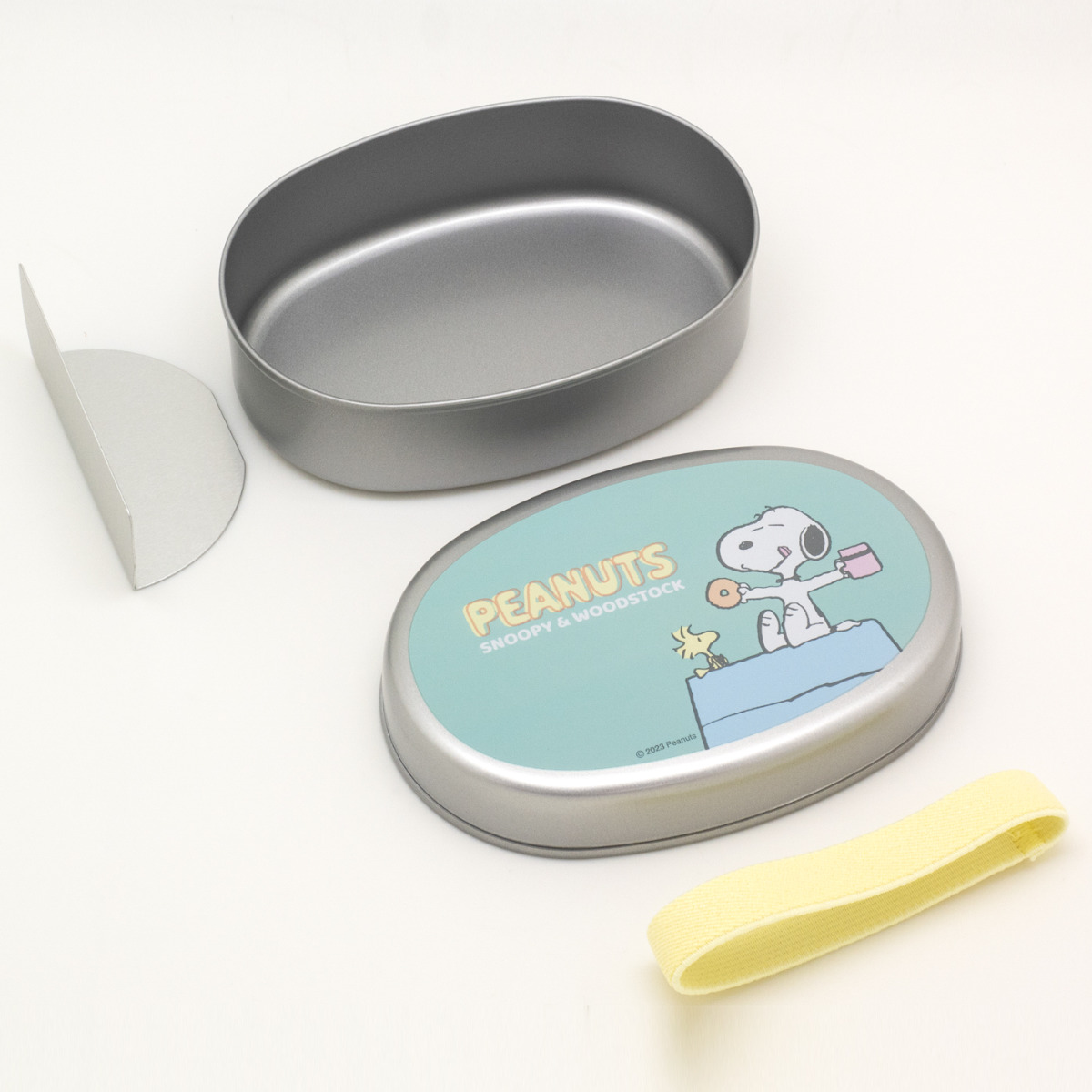 OSK（オーエスケー） 弁当箱 1段 350ml アルミ子供弁当箱M 仕切付き