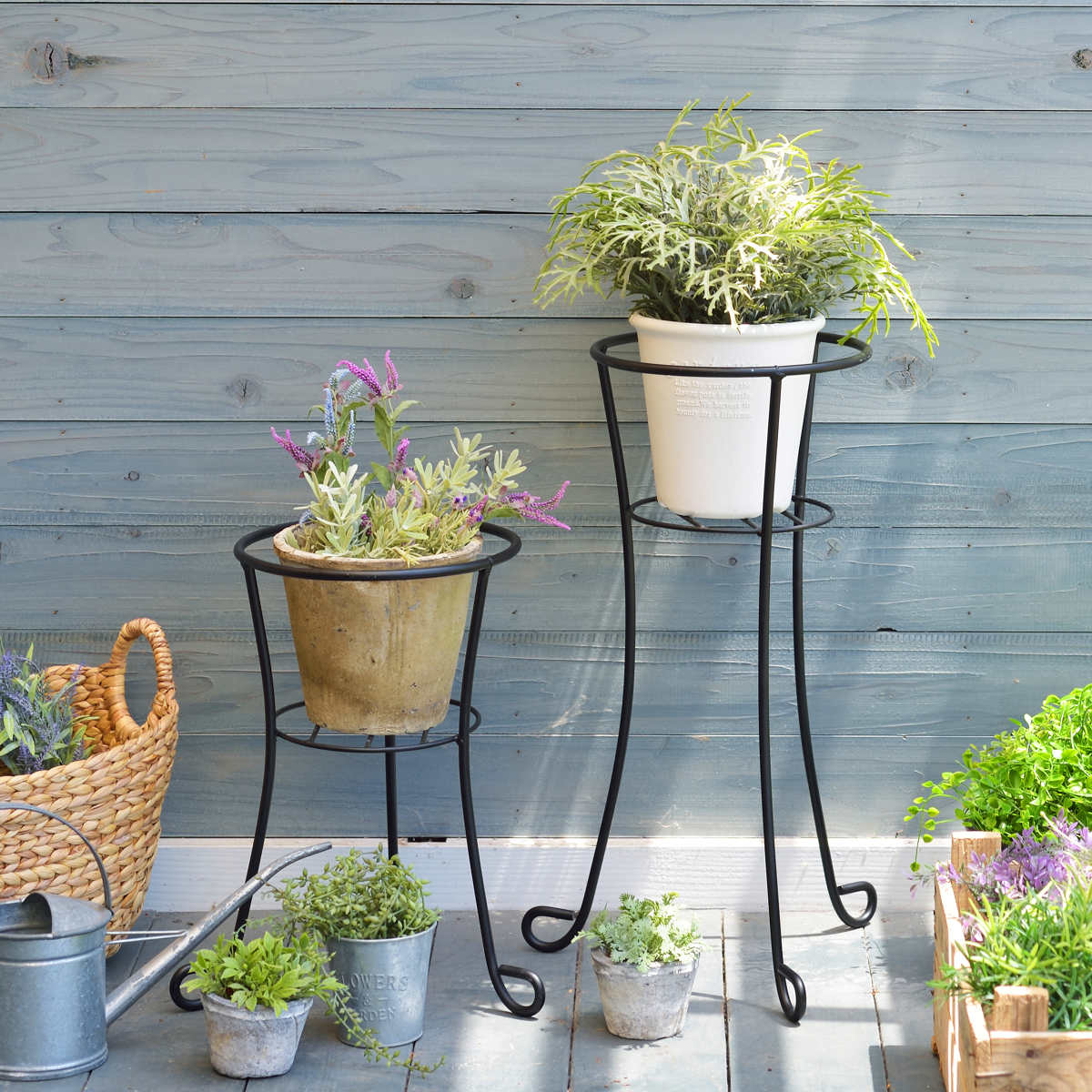 プランタースタンド フラワーボール 高さ42cm （ フラワースタンド