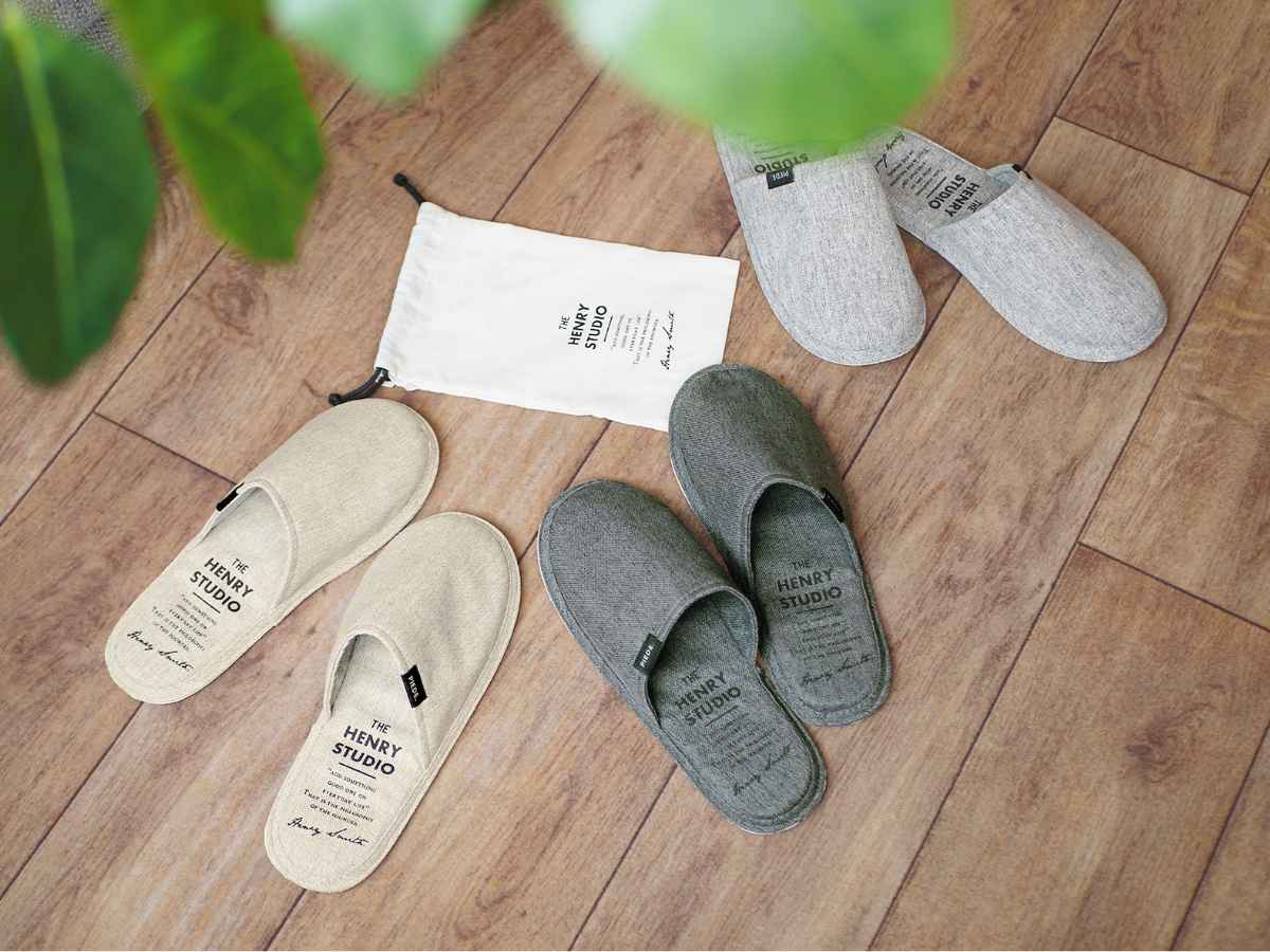 スリッパ ヘンリースタジオ ソフトリラックススリッパ Mサイズ （ 携帯