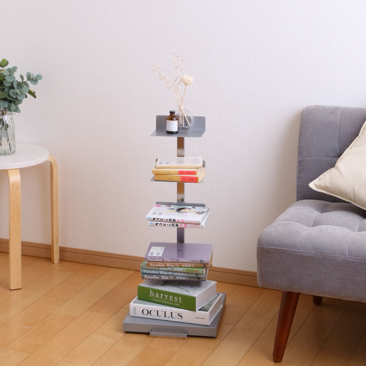 ブックタワー ロータイプ 5段 高さ67.5cm 日本製 Tsum Dockブック