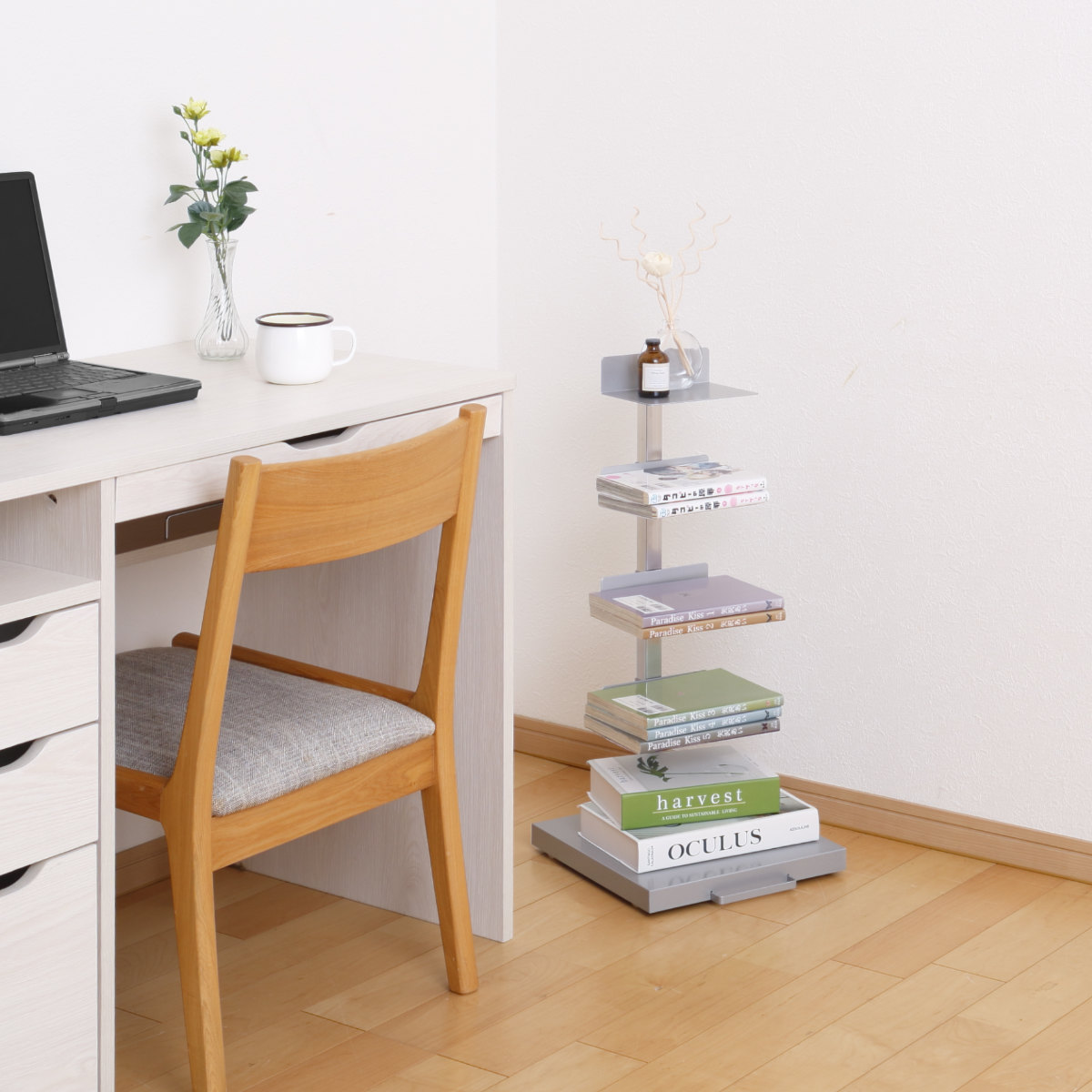 ブックタワー ロータイプ 5段 高さ67.5cm 日本製 Tsum Dockブック