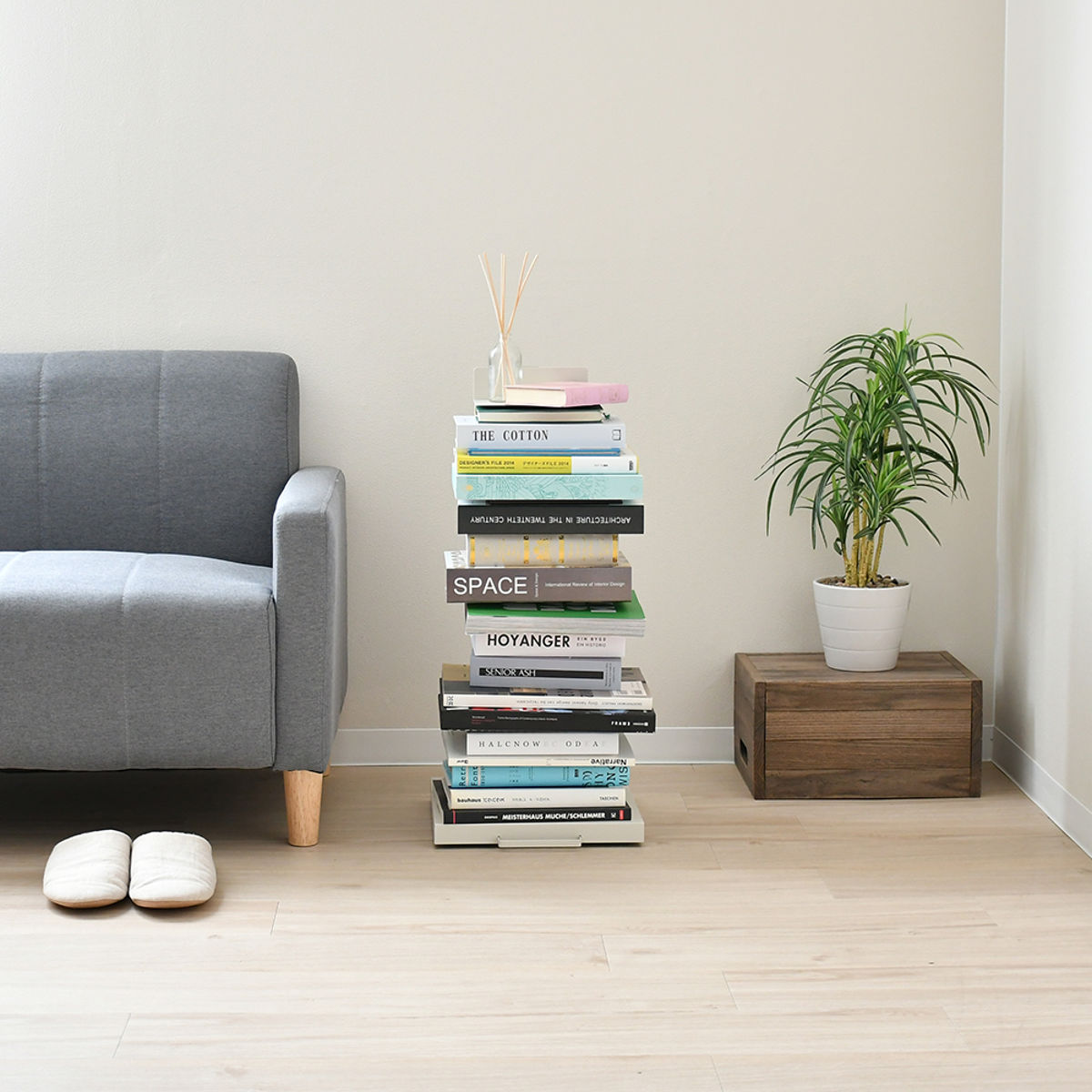 ブックタワー ロータイプ 5段 高さ67.5cm 日本製 Tsum Dockブック