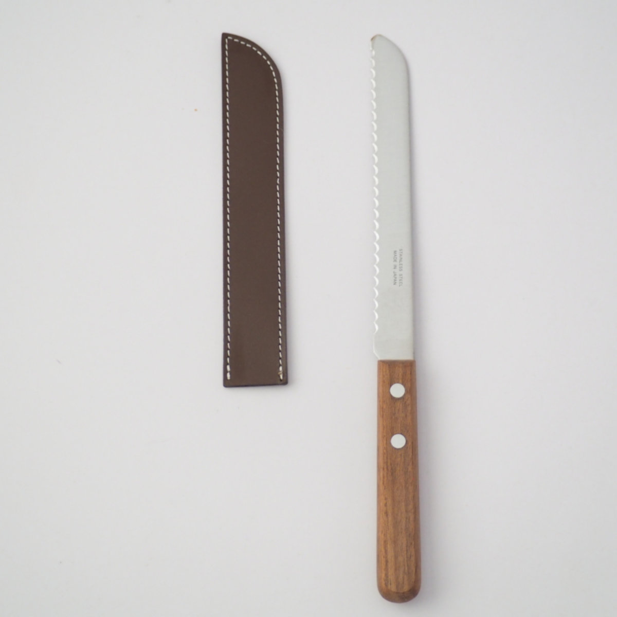 パン切り包丁 25cm ケース付き 日本製 ブレッドナイフ＆シース （ パン