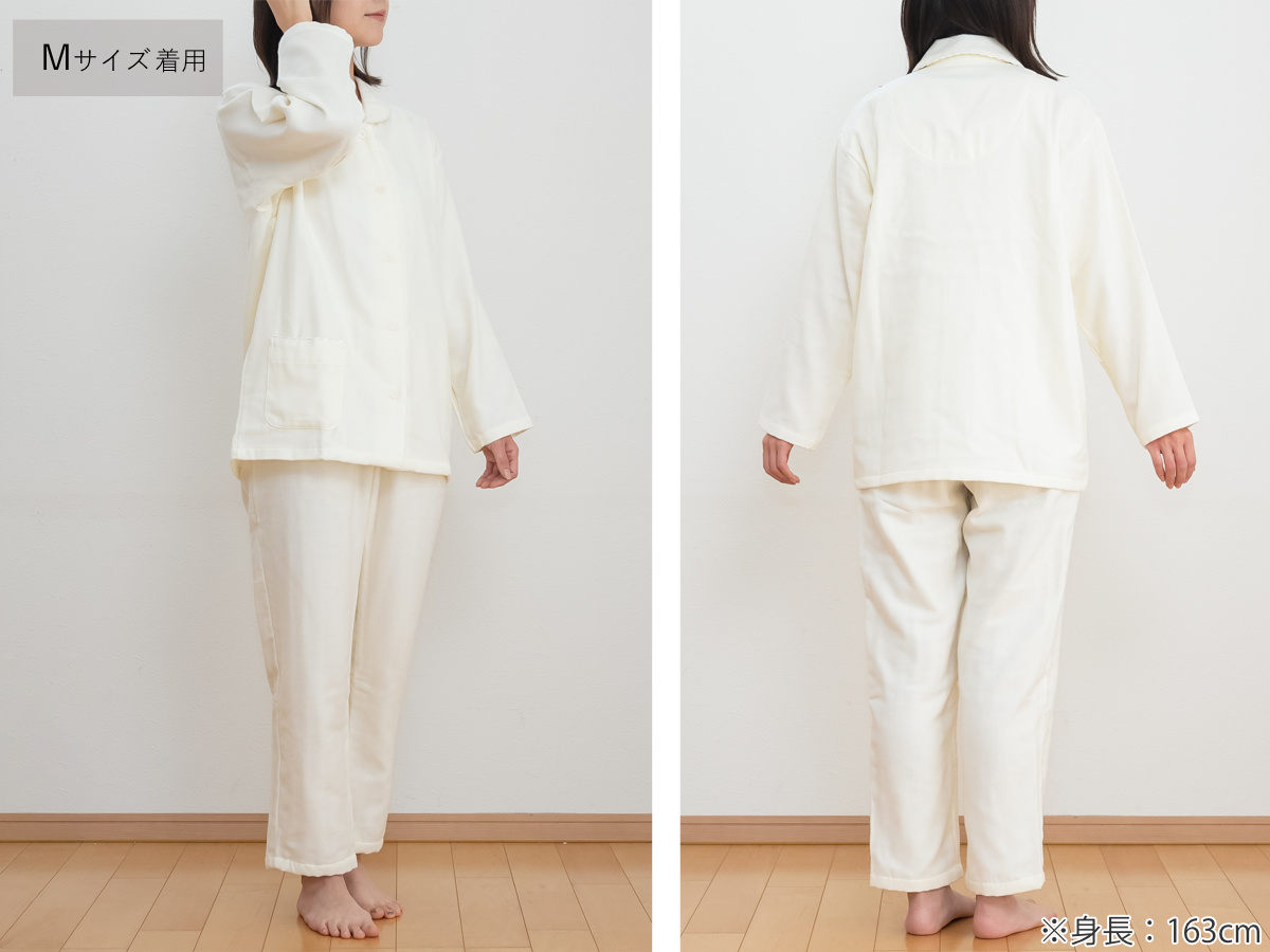 パジャマ 播州織 3重ガーゼ 綿100％ 日本製 （ 前開き レディース 婦人 春 秋 長袖 長ズボン 上下セット ルームウェア S M L ふんわり 軽い ガーゼ コットン ） JK-PLAN（ジェイケイ・プラン） パジャマ 播州織 3重ガーゼ 綿100