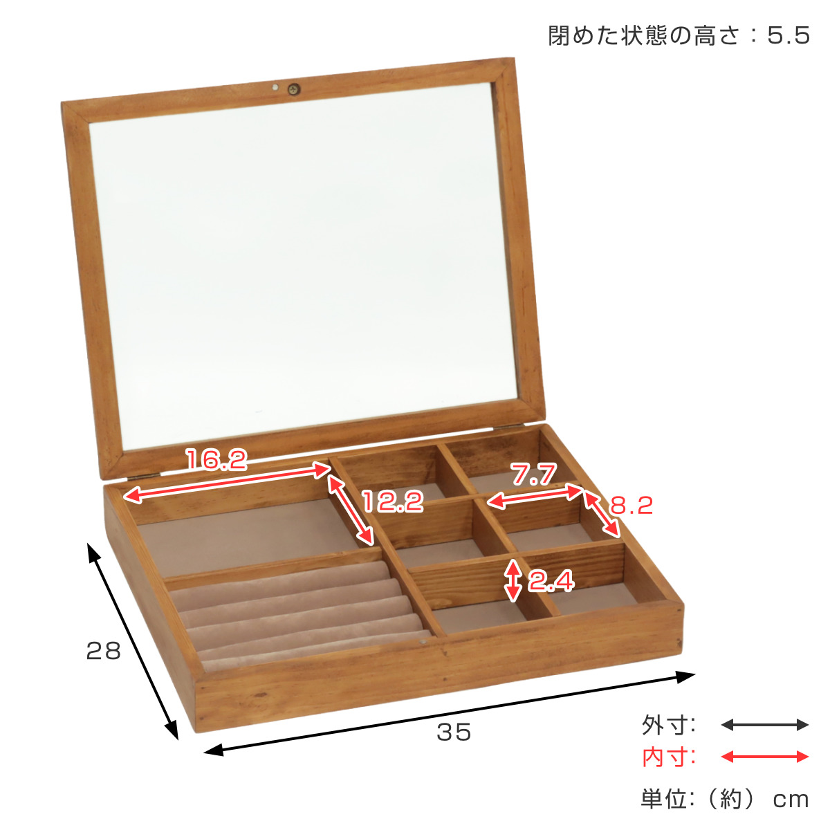 Creer アクセサリーケース ナインマーケ パイン アクセサリーマルチ