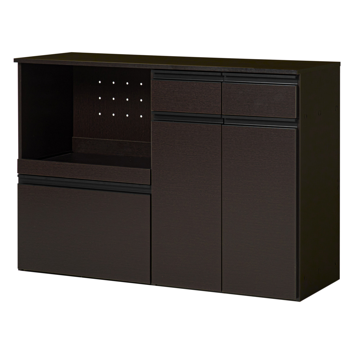 HAGiHARA（萩原） キッチンカウンター 幅118cm 収納庫タイプ