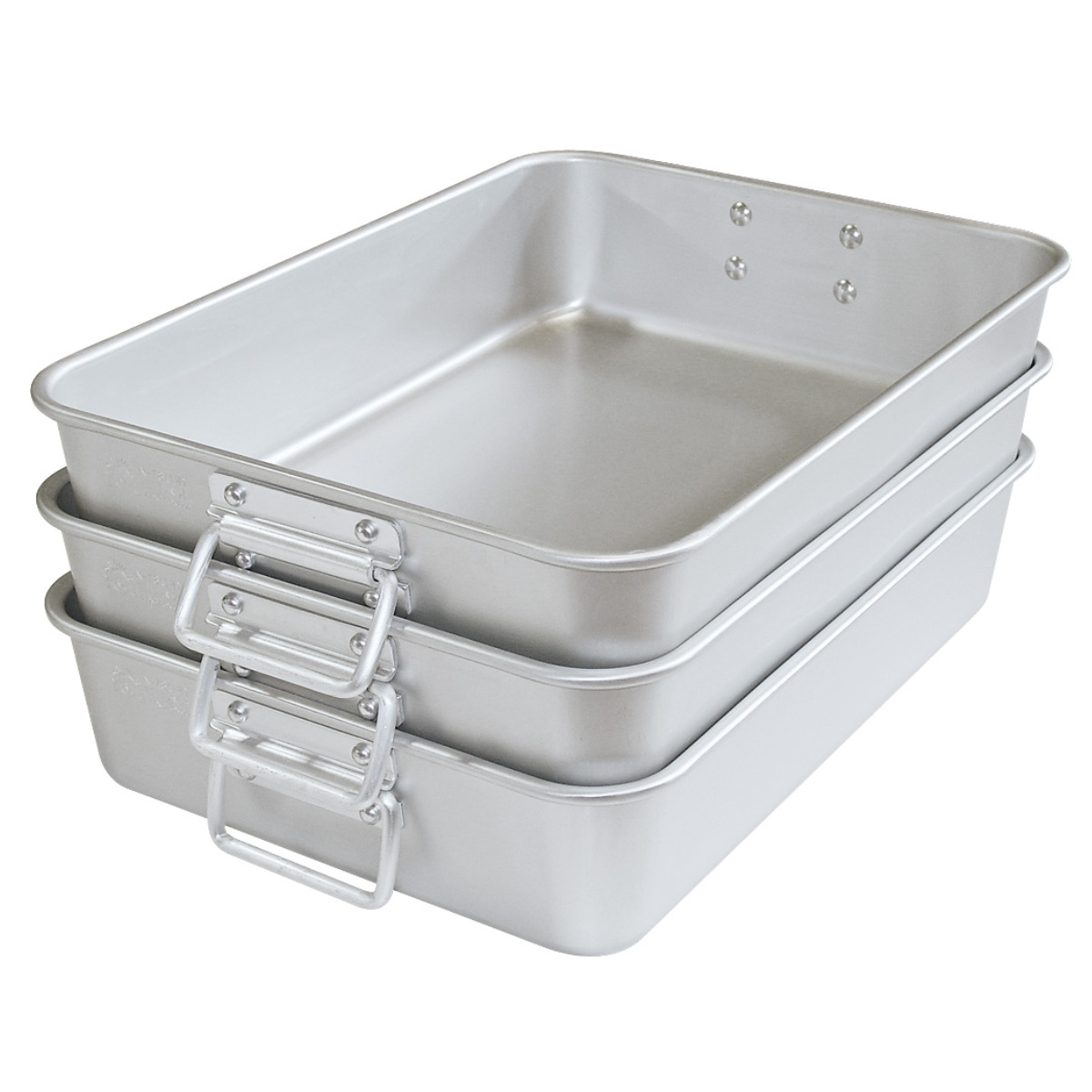 調理バット 小 持ち手付き アルミ製 アルマイト加工 業務用 中尾アルミ