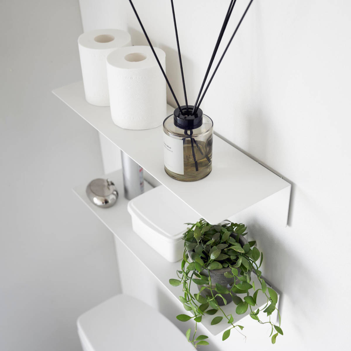 tower 山崎実業 マグネットが付くウォールラックW50 タワー 石こう