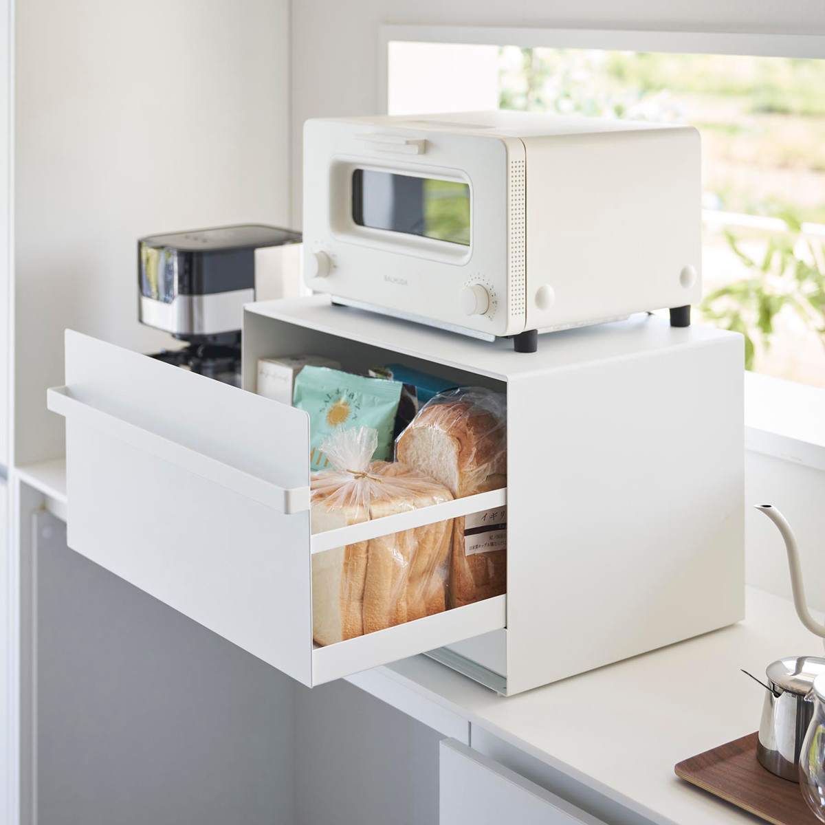 tower 山崎実業 ブレッドケース タワー 引き出し型2段