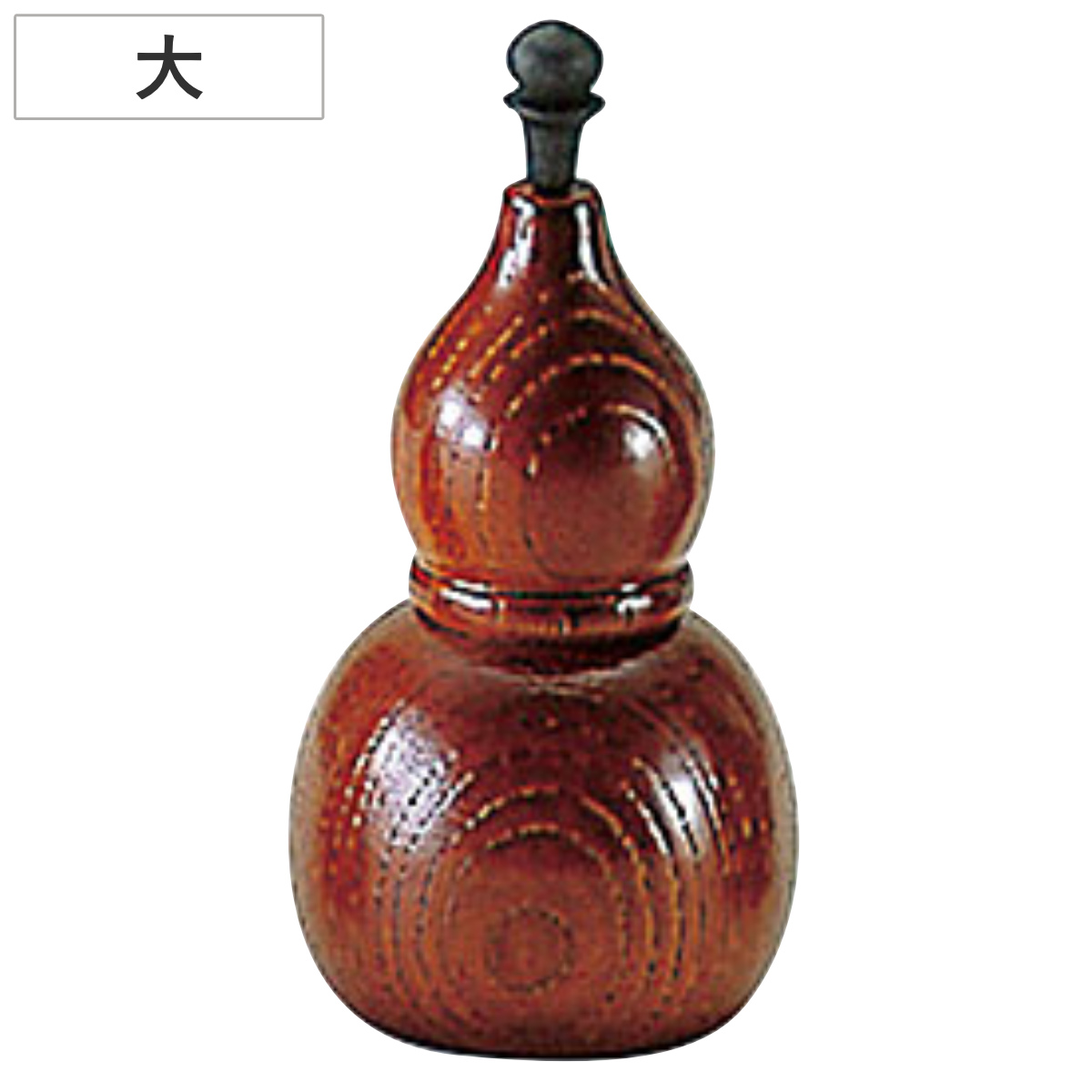 七味入れ 大 木製 ひょうたん型七味入 （ 七味 一味 山椒 容器