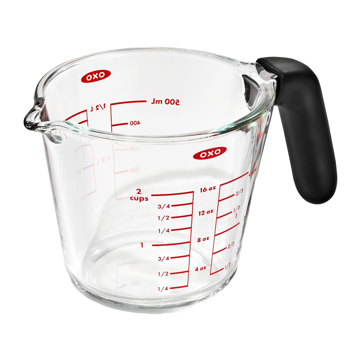 OXO（オクソー） 計量カップ 500ml ガラスメジャーカップ 中 GG