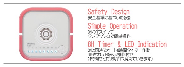 【廃盤品】CASTRO 限定カラー オールホワイト 電源コンセント式 蚊取り器具 廃盤品】CASTRO 限定カラー オールホワイト 電源コンセント式