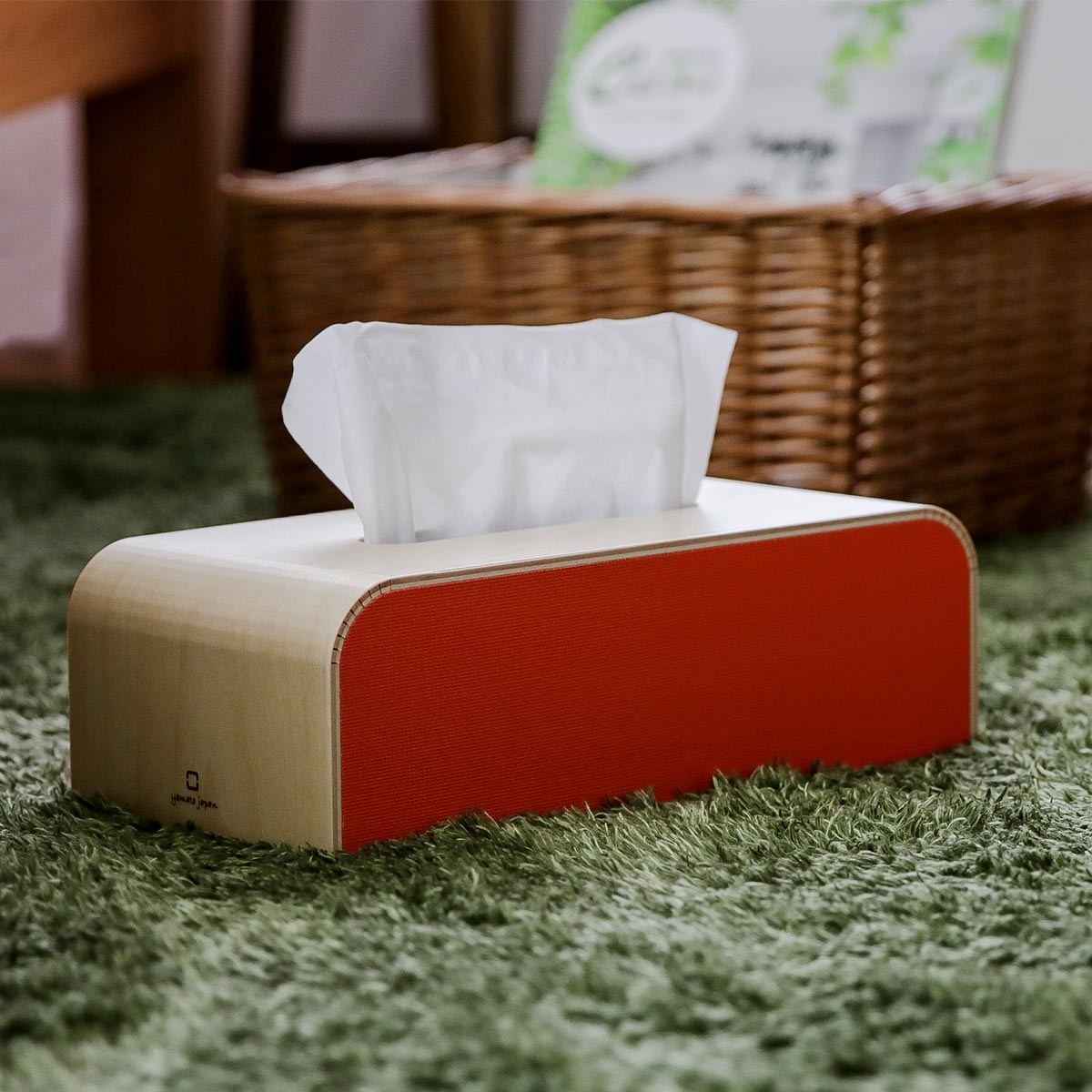 ヤマト工芸 ティッシュケース 木製 yamato COLOR BOX （ ティッシュ