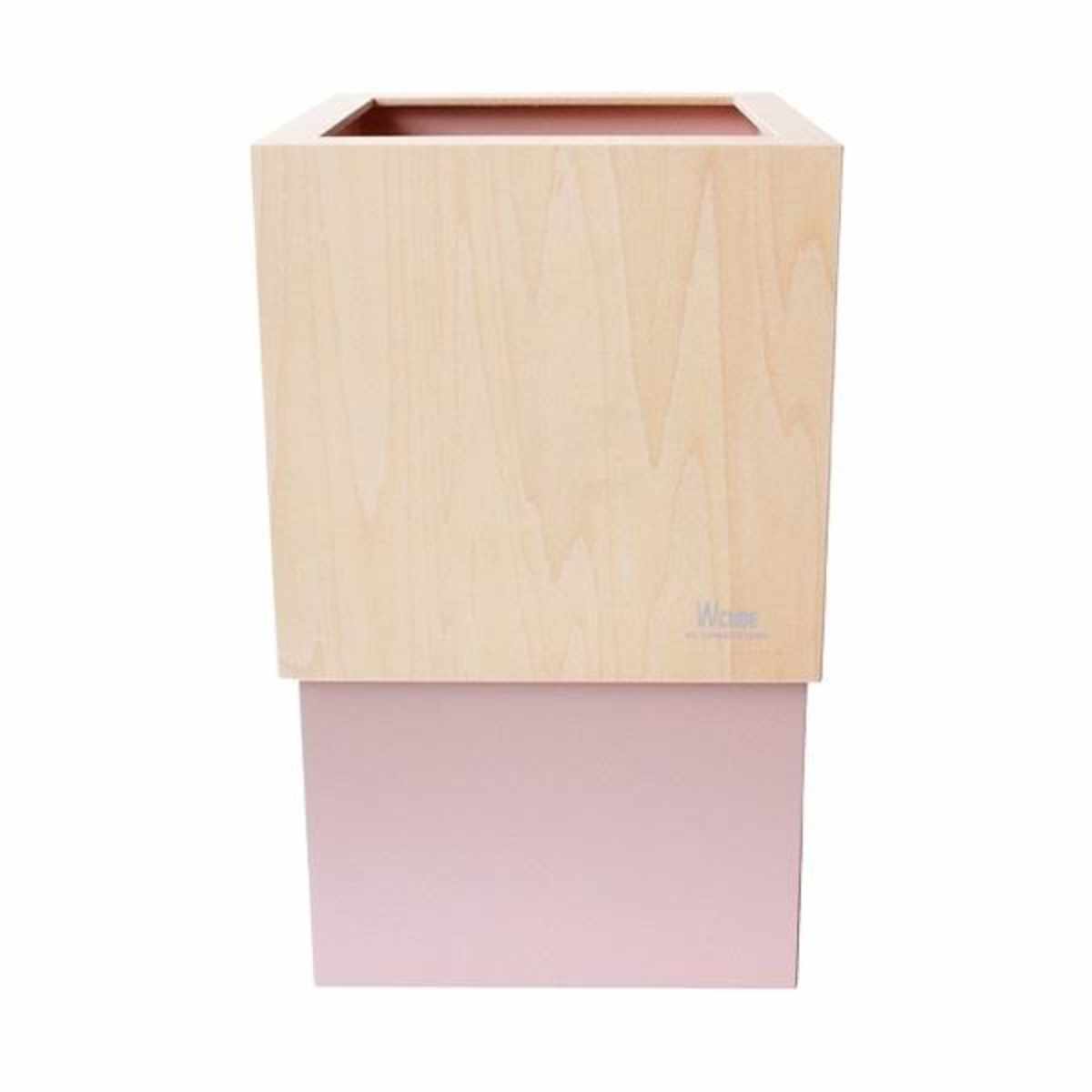 ヤマト工芸 ゴミ箱 木製 4L W CUBE （ ダストボックス ごみ箱 4